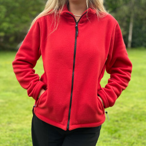 Full Zip Top, Red